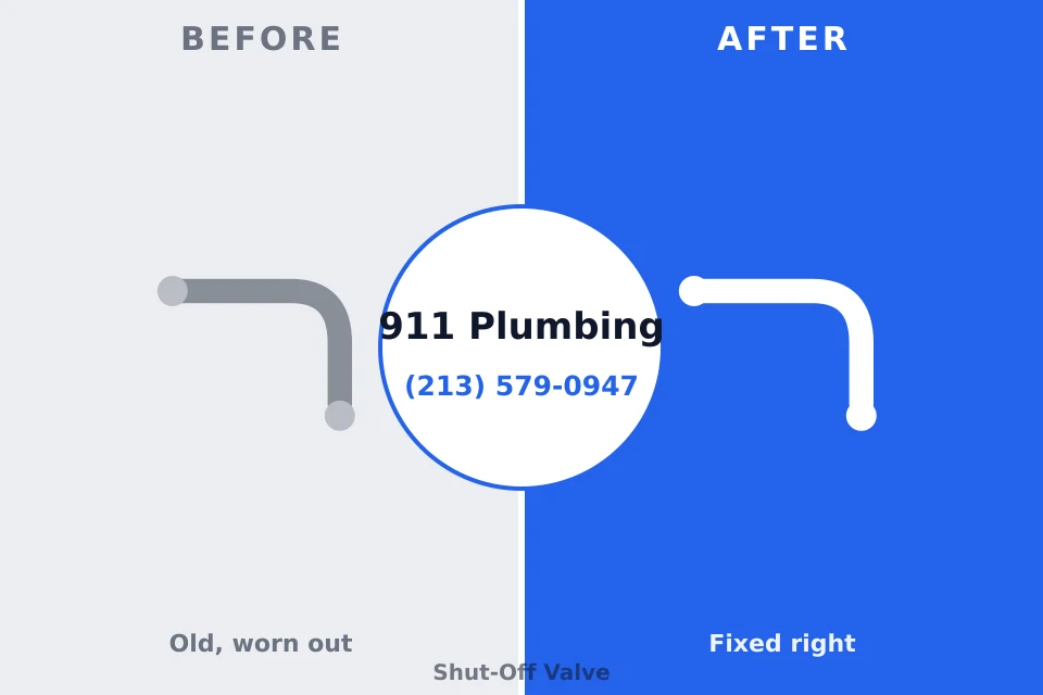 Before and after: plumbing repair Lonsdale, MN